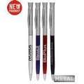 Union Printed, Promotional slender Metal Hotel Twister Pens